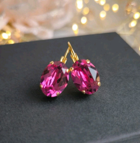 Ohrringe mit swarovski oval - ohrringe,