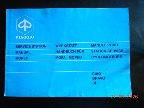Werkstatthandbuch piaggio ciao - werkstatthandbuch,