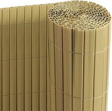 Ribelli PVC Sichtschutzmatte Balkon Windschutz, 120 x 300 cm, Bambus - B-Ware 