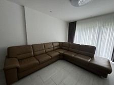 Echtleder Couch mit Bettfunktion