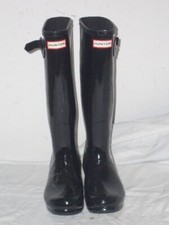 HUNTER - Original Tall - Damen Gummistiefel Gr. 38 - schwarz glänzend - neu