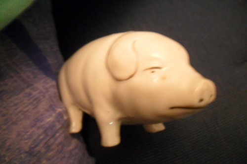 Antikes sparschwein porzellan - antikes,