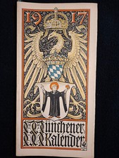 Münchener Kalender für 1917, Otto Hupp, Verlagsanstalt vorm. G.I.Manz Aktien-Ges