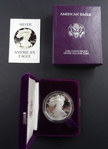 1986 proof american silver - proof,
