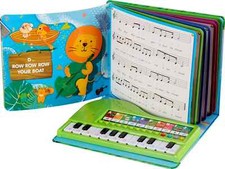 Musik Kinder Spielzeug Musikbuch Leuchttasten Keyboard Noten Singen Aufnahme