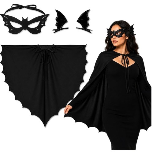 Fledermaus kostüm damen set - fledermaus,