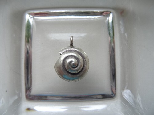 Silber anhänger schnecke - anhänger,