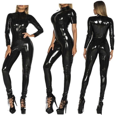 Sexy damen lack - lack, catsuit