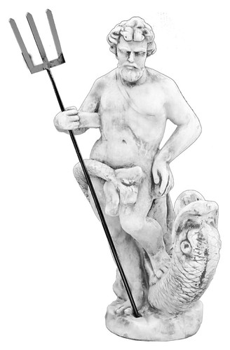 Poseidon aus steinguss neptun - poseidon,