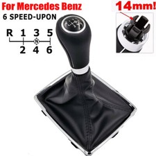 6 Gang Schaltknauf Schalthebel Schaltknopf Leder Knauf Für Mercedes C W204 S204
