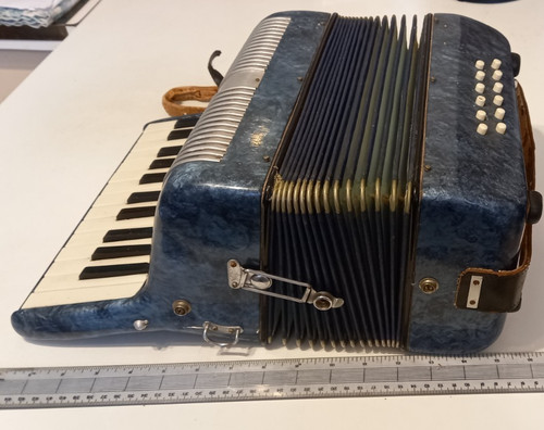 Klavier akkordeon blau - akkordeon., 25