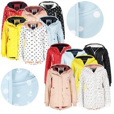 Damen Softshell Mantel Parka Jacke Übergangsjacke Kapuze Regenmantel Windjacke