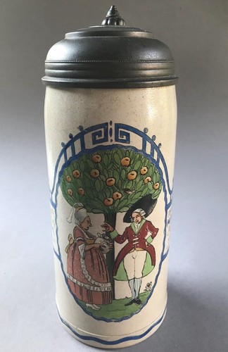 Jugendstil liter steinzeug - 1,