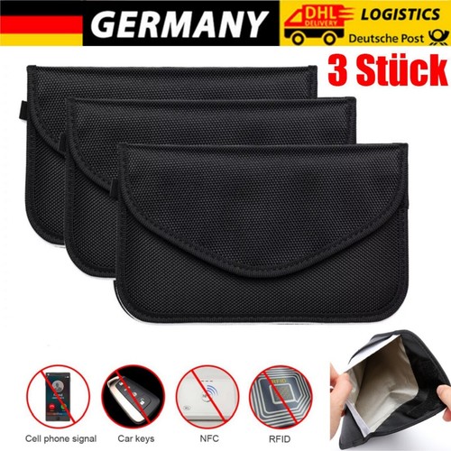 Rfid strahlenschutz tasche - 3x,
