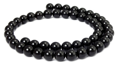 Onyx perlen edelstein schwarz - perlen,