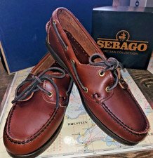 Sebago Docksides Bootsschuh Gr. 44,Braun, Echleder,Wellenprofil,M.-Naht, NEU&OVP