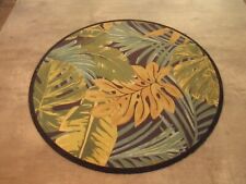 Wohnraum Kinderteppich Teppich Blätter 90 cm Rund Sale Sonderposten E345