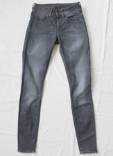 G-STAR Damen Stretch Jeans W28 L32 in grau skinny RAW