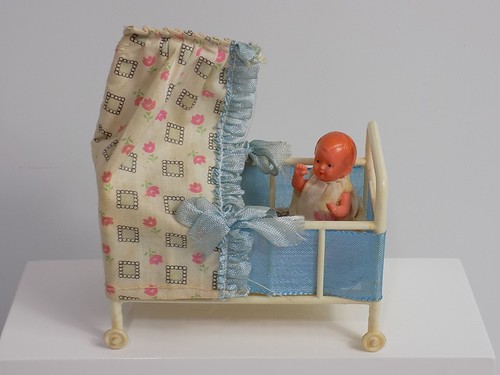 Vintage himmelbett auf rollen - vintage,