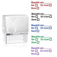 Bezahlt am, Bank, Bar