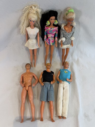 Set vintage barbie puppen - vintage,