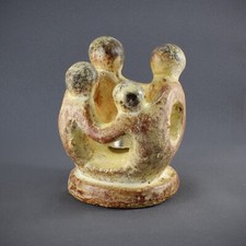 Budawi® Freundeskreis 4er Familienkreis Vater, Mutter und zwei Kinder aus Ton