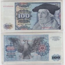 T144754 Banknote 100 DM Deutsche Mark Ro. 273a Schein 2. Jan. 1970 KN Q 2780460