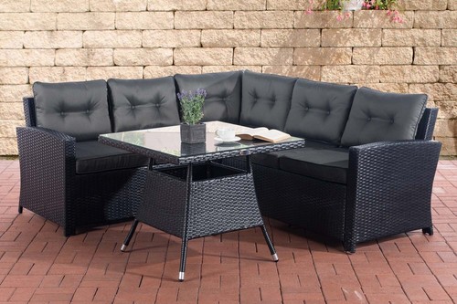 Eckgarnitur sierra flachrattan - eckgarnitur,