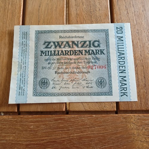 Alter geldschein 1923 - alter,