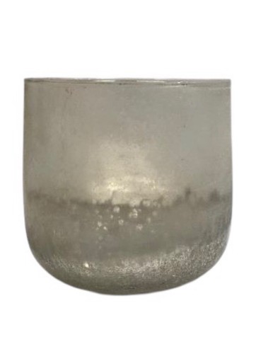 Windlicht glas frosty - glas, frosty/silber