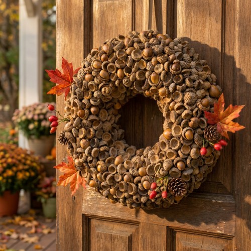 Herbst deko kranz aus - herbst,