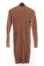 Amisu Damen Kleid Gr. 38 Braun