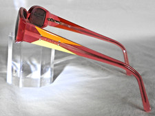 ESCADA, Damen-Brillengestell, Kunststoff, Lachs/Gelb/Orange, etwas Strass, TOP!
