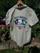 Super Harley Davidson Damen Hemd Shirt Bluse Größe XL Bahamas Piraten