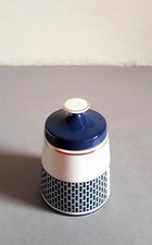 Zuckerdose - Zuckertopf - Lichte - Fine China - Kobalt Blau mit Gold - DDR