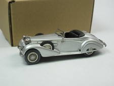 Old Garage Moscow 1938 Mercedes-Benz 540K Sport Cabriolet silver Resin 1:43