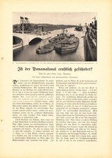 Reclam Universum, Panamakanal gefährdet ? 9.7.1914,Dr.phil.Otto Lutz