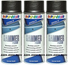 3x400ml Hammerschlag Lackspray