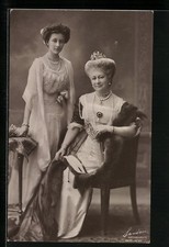 Ansichtskarte Kaiserin Auguste Victoria und Prinzessin Victoria Luise 1910 