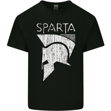 Sparta Helm Bodybuilding Training Fitnessstudio Herren Leichtes Baumwoll T-Shirt