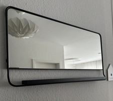 House Doctor, Chic, Spiegel mit Ablage, schwarz