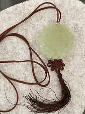 Jade Kette 60cm  NEU, glückssymbol,buddha, 3x2,5cm, 70er Jahre Antik