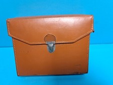 ALTE  FOTOTASCHE KAMERATASCHE LEDER BRAUN 60 ER JAHRE
