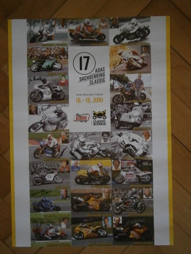 Originales großes rennplakat - großes,