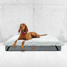 tierlando® Ortho-Topper Shaggy | Orthopädische Matratzenauflage Bezug kuschelig 