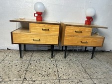 Vintage Nachtschränkchen Schrank Kommode 2 Stk 1950  Retro 70er 60er