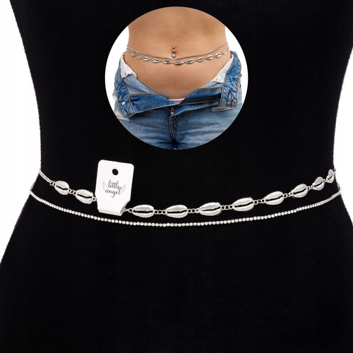 Silberne tunika bauch - silberne,