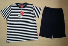 Sigikid * Kurzer Pyjama Gr. 128 Jungen Schlafanzug * maritim * Neu mit Etikett