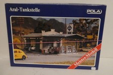 POLA H0 159 ARAL-TANKSTELLE MIT WERKSTATT  UNGEBAUT IN OVP