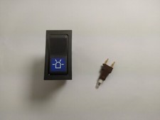 Kippschalter Wippschalter Wippe Schalter 12V beleuchtet raster Symbole mit Lampe